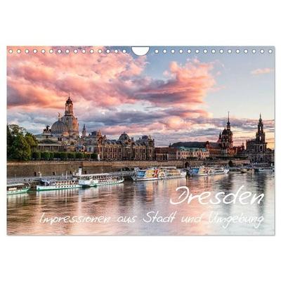 Dresden: Impressionen aus Stadt und Umgebung (Wandkalender 2026 DIN A4 quer), CALVENDO Monatskalender