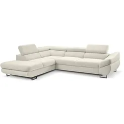 Ecksofa Fabio Stoff Beige