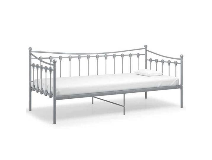 Luxe&Mode Cadre de canapé-lit sans matelas gris métal 90x200 cm 2 ans garantie LV7869