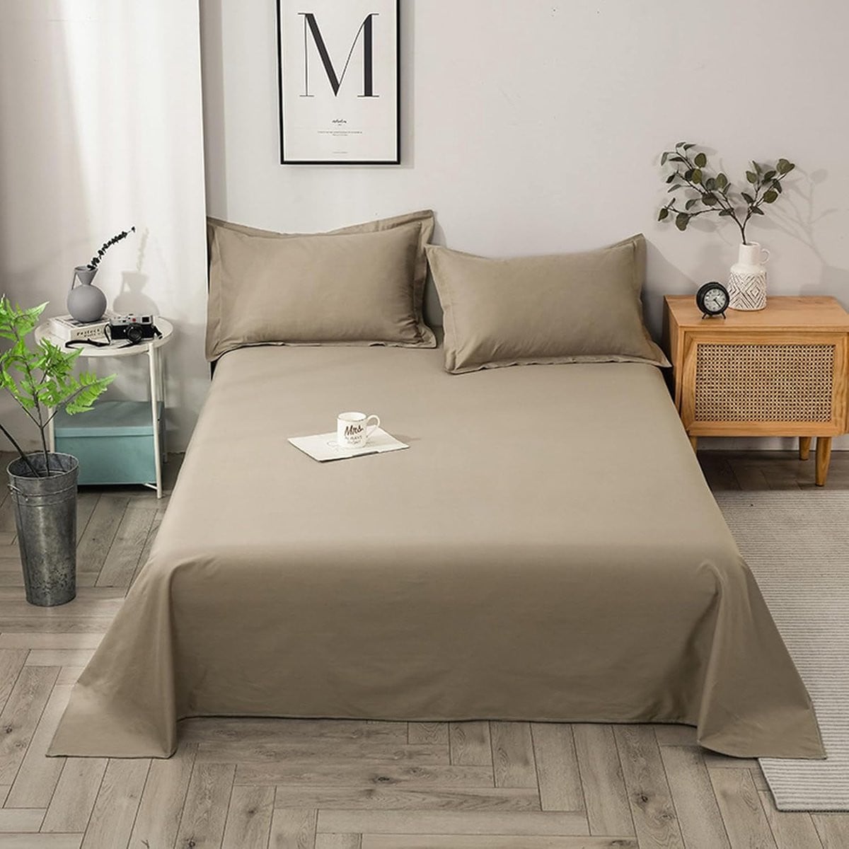 Merkloos Katoenen Onderlaken voor volwassenen - 250x250 cm