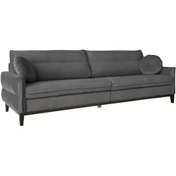 SOFA 3-SITZER Belweder Velours grau