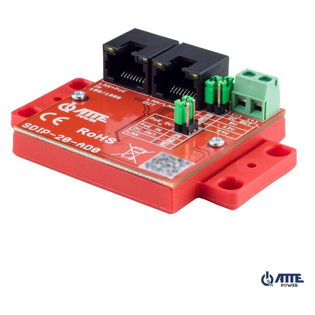 Atte SDIP-20-AD0 PoE-Abwärtsadapter SDIP-20-AD0 (38743)