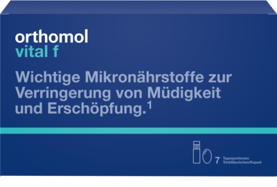 Orthomol pharmazeutische ORTHOMOL Vital F Trinkfläschchen/Kaps.Kombipack. 168 g 01319672