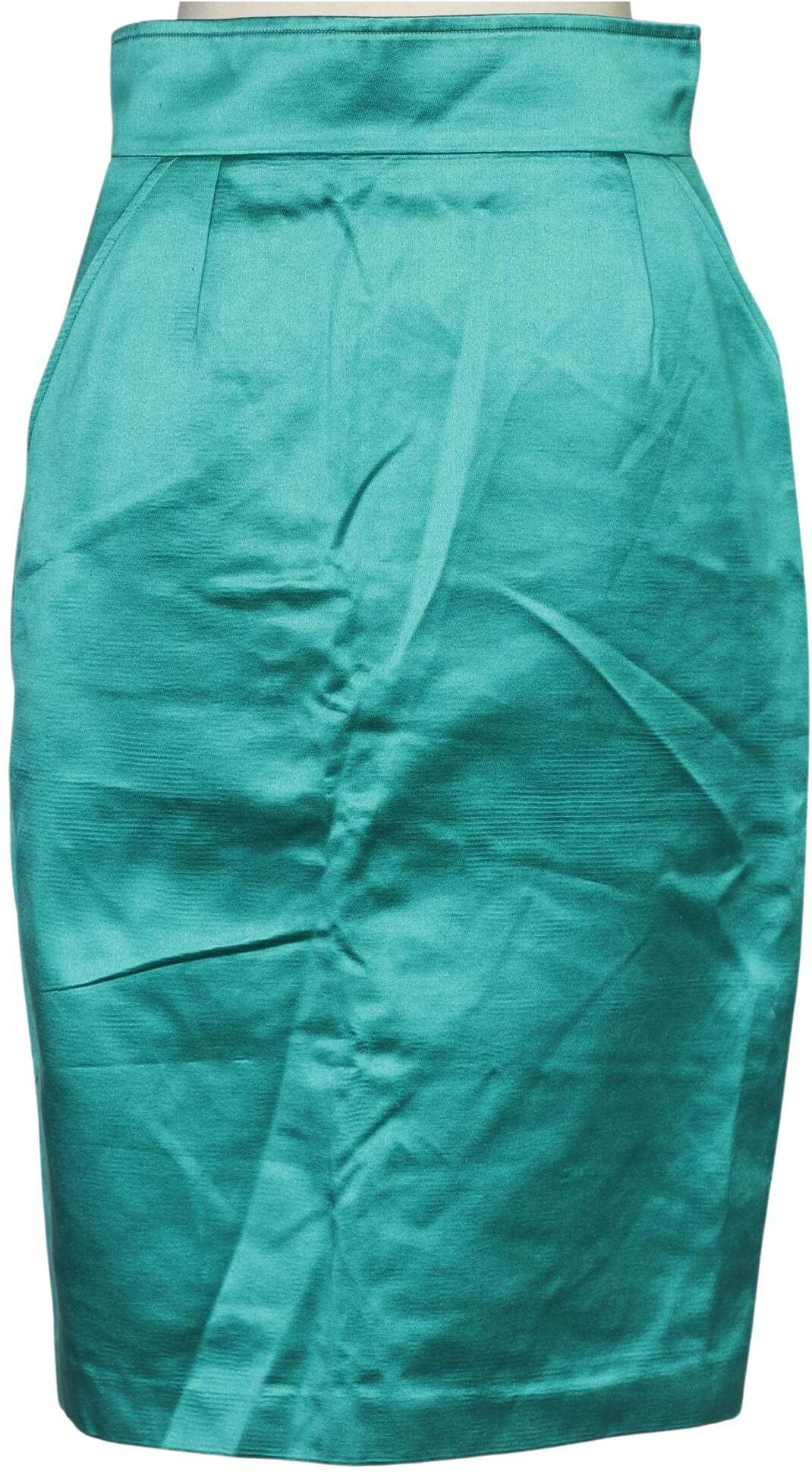 Escada Damen Rock, Türkis, Gr. EU 36, Viskose / Baumwolle / Seide - Second Hand