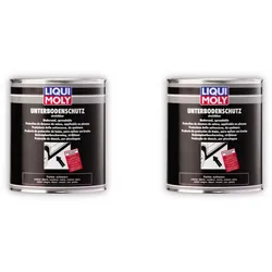 2x Unterbodenschutz LIQUI MOLY 6119 Steinschlagschutz streichbar schwarz 2Kg