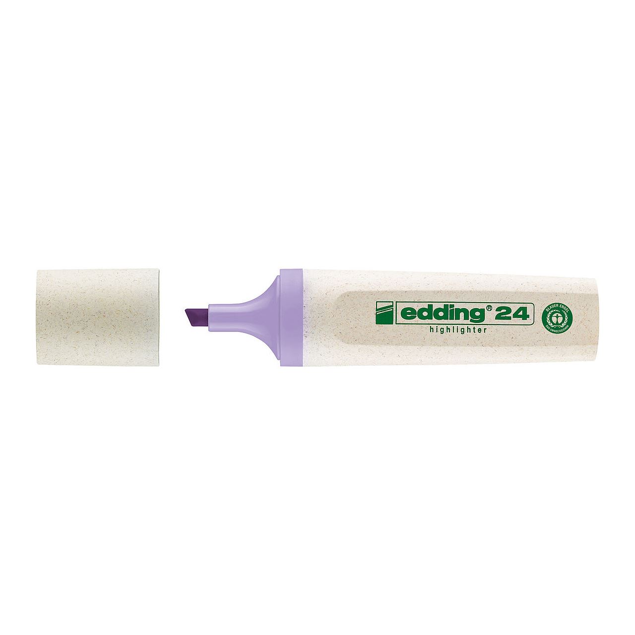edding Highlighter 24 EcoLine pastell Textmarker lila, 1 St.
