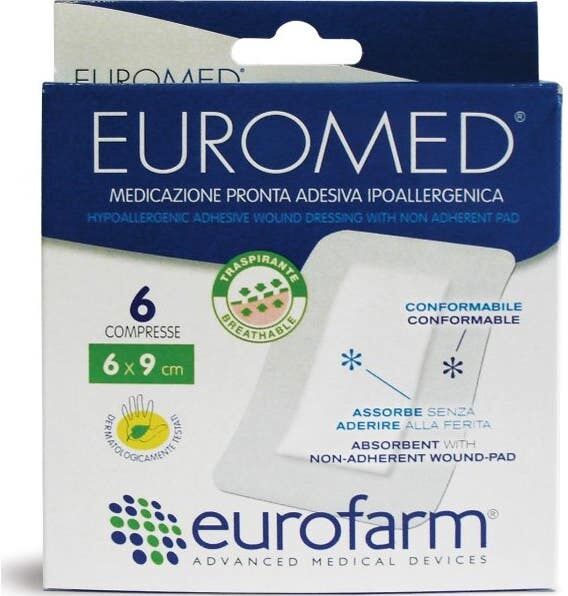 Eurofarm Euromed Apósito Estéril Adhesivo 70 X50 mm 5 uds