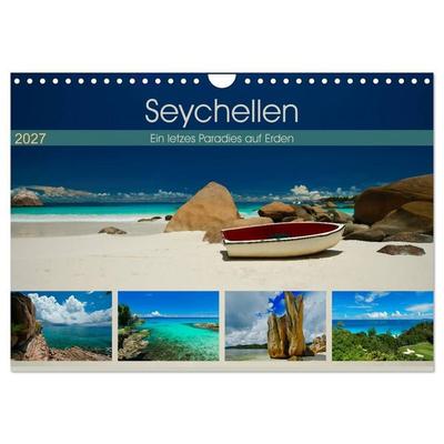 Seychellen - Ein letztes Paradies auf Erden (Wandkalender 2027 DIN A4 quer), CALVENDO Monatskalender