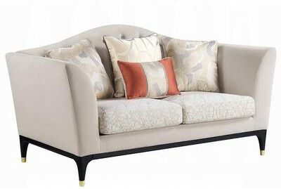 CDecor Miner Beige 4-Pillow Loveseat