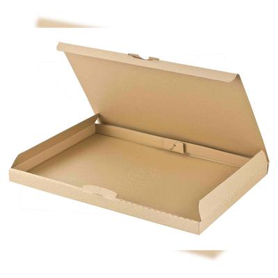 VEPATIM 25x Versandkarton 340x250x20mm schnelle Aufrichtung mit Steckverschluss Großbrief Maxibrief A4 B4 braun
