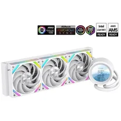 Sama Gears Q60 White 360mm AIO, CPU Wasserkühler, Weiss