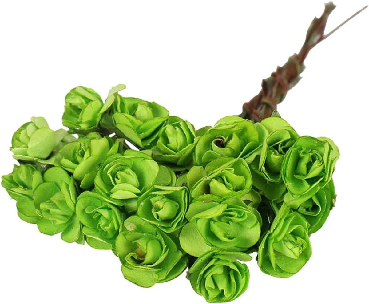 Set van 12 Mini Kunstbloemen Boeketten - Multicolor Nepbloemen Stengels