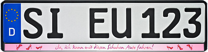 Erich Utsch Kennzeichenhalter [Schuhe Autofahren] 0195661