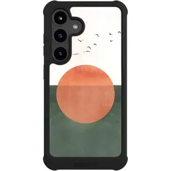Nivocase Hülle für Samsung Galaxy S24 Stossfeste Handyhülle NIVOmax Case Schwarz Sonnenschein (Samsung Galaxy S24), Smartphone Hülle, Schwarz