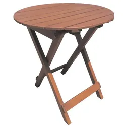Garden Pleasure Holz-Klapptisch »Hanford« rund Ø 45 cm braun, 45x50 cm