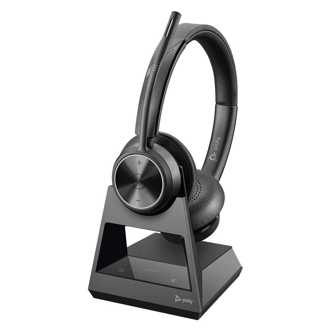 HP Poly SAVI 7320 UC STEREO DECT (Kabellos, USB-A, Microsoft Teams, Zoom) (8L545AA#ABB)