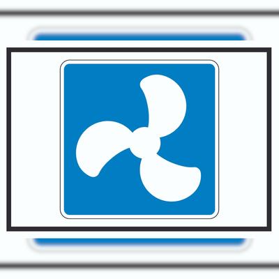 HB-Druck Motorboote erlaubt Symbol A4 (210x297mm)