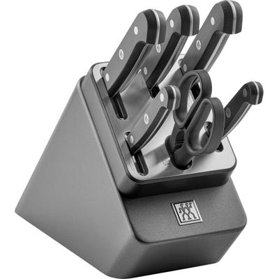 Messerblock ZWILLING "Gourmet", grau (anthrazit), Messerblöcke, Messerblock, Made in Germany, selbstschärfender Messerblock, Sonderschmelze