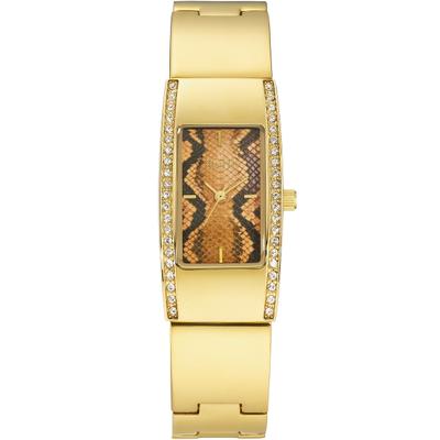 Quarzuhr FIRETTI "Icon Exotic", gold (goldfarben), Armbanduhren, Damen, Quarzuhr, Armbanduhr, Damenuhr, analog, Swarovski-Kristalle