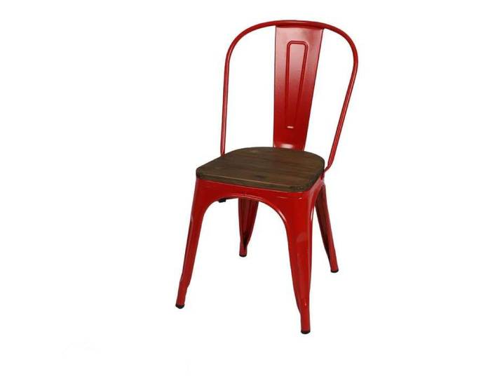 Urban Living - Chaise vintage Liv H84 cm - Rouge