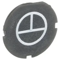 ABB KTC8-9018 Symbolkappe schwarz: TIPPEN f.flache Taste f.beleuchtb.Drucktaster 1SFA616908R9018 KTC89018