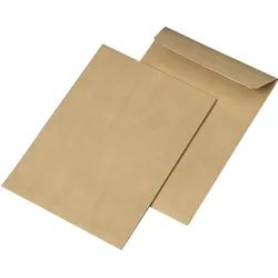 Mailmedia, Versandtasche + Luftpolstertasche, Faltentaschen C5 oF/hk braun 20mm Spitzboden 110g Packung 250 Stück (250 Stk.)