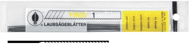 Finis Lame de scie à chantourner à dents fines Taille 4 Josef Haunstetter (E511014)
