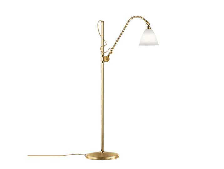 GUBI Lampadaire Bestlite BL3S porcelaine-laiton