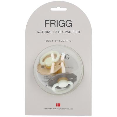 Frigg Fopspeen Daisy Night Porto - Croissant 6-18 Maanden 2 St Schnuller