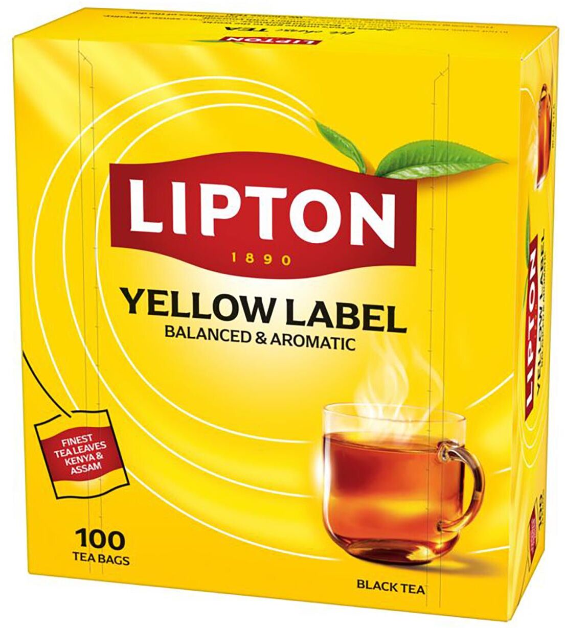 LIPTON Te Yellow Label svart 100/fp