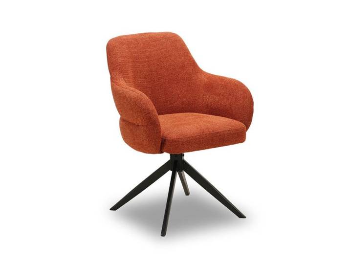 Chaise pivotante Nolan tissu terracotta Takasit