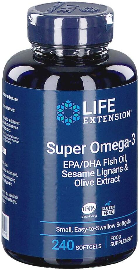 Life Extension Super Omega-3 EPA/DHA Fish Oil Weichkapseln