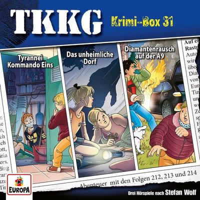 TKKG Krimi-Box 31 (Folgen 212-214) - Stefan Wolf,Martin Hofstetter, Audio, 4066339903586