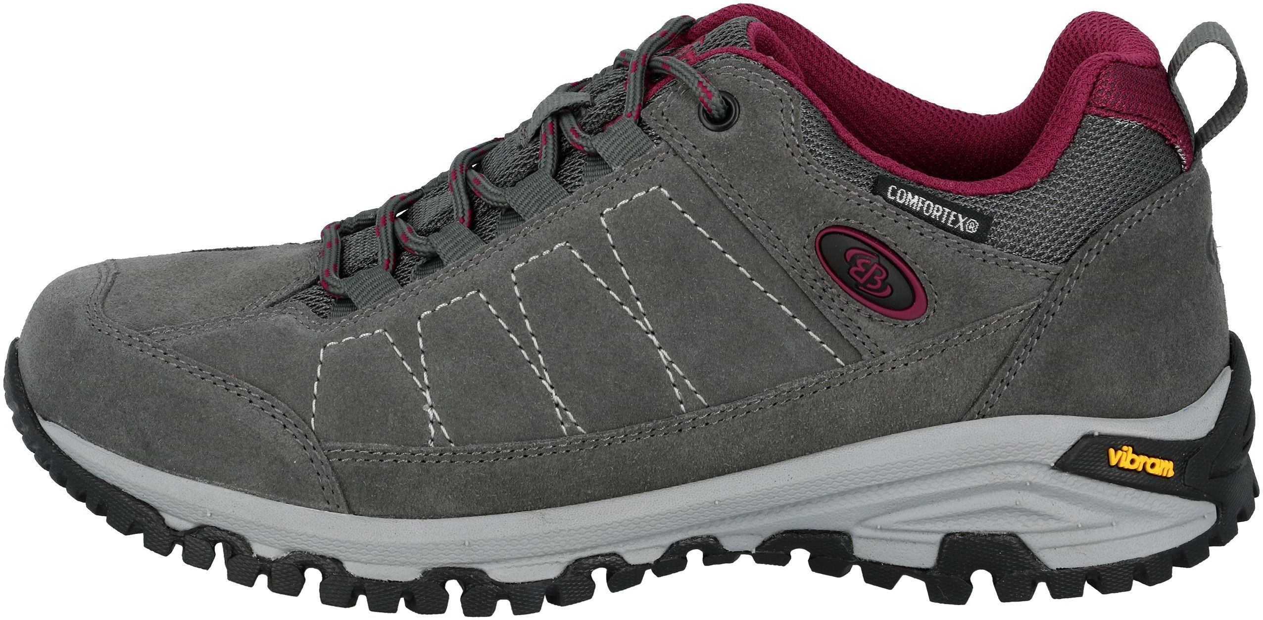 Outdoorschuh BRÜTTING "Outdoorschuh Mount Adams Low", Damen, Gr. 36, grau, Veloursleder, Schuhe Outdoorschuh grau 36
