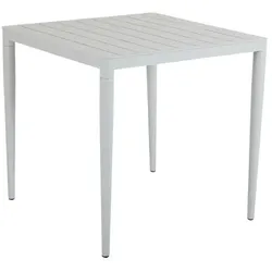 Brafab Gartentisch Bigby 76 x cm Aluminium Light Grey