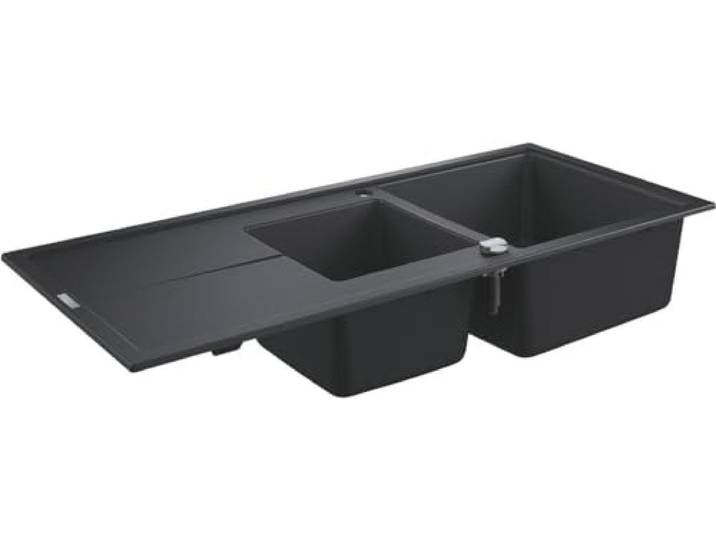 GROHE K400, Kompositspüle mit Abtropffläche, kratzfest, geräuschreduziert