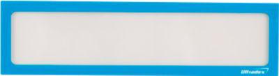 Ultradex Infotasche, magnetisch, für Überschriften, B 312 x H 60 mm, A3, blau