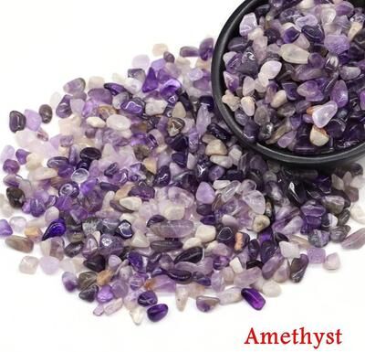 Uplift Picks Natural Agate Crystal Chips Stone Gravel For Aquarium Decor And Crafts amethyst 100g