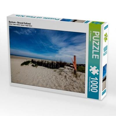 CALVENDO Puzzle Borkum - Strand Ostland | 1000 Teile Lege-Größe 64x48cm Foto-Puzzle für glückliche Stunden