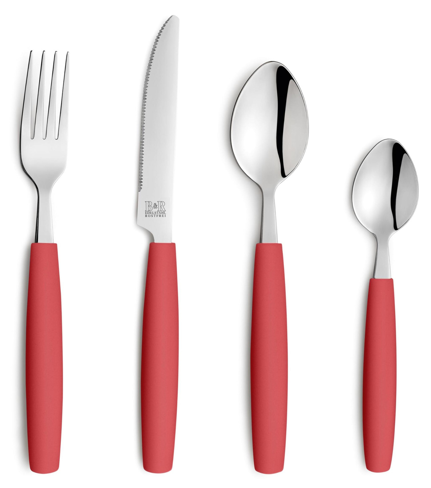 Beckmann & Rommerskirchen VALOA Bestekset, 16-delig, voor 4 personen, rood