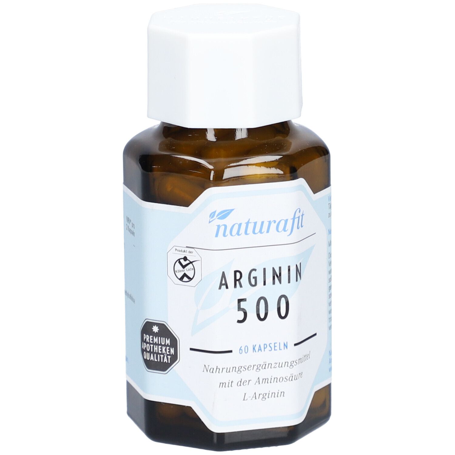 Naturafit Arginin 500 Kapseln 60 St