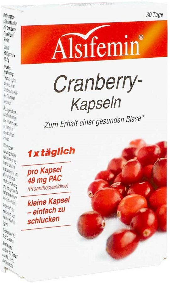 Cranberry 48 Mg Pac Alsifemin Kapseln 30stk