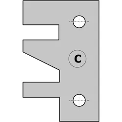 CMT HW Messer (Paar) C 694.014 Profil- und Konterprofilmesserkopf - C695.014C