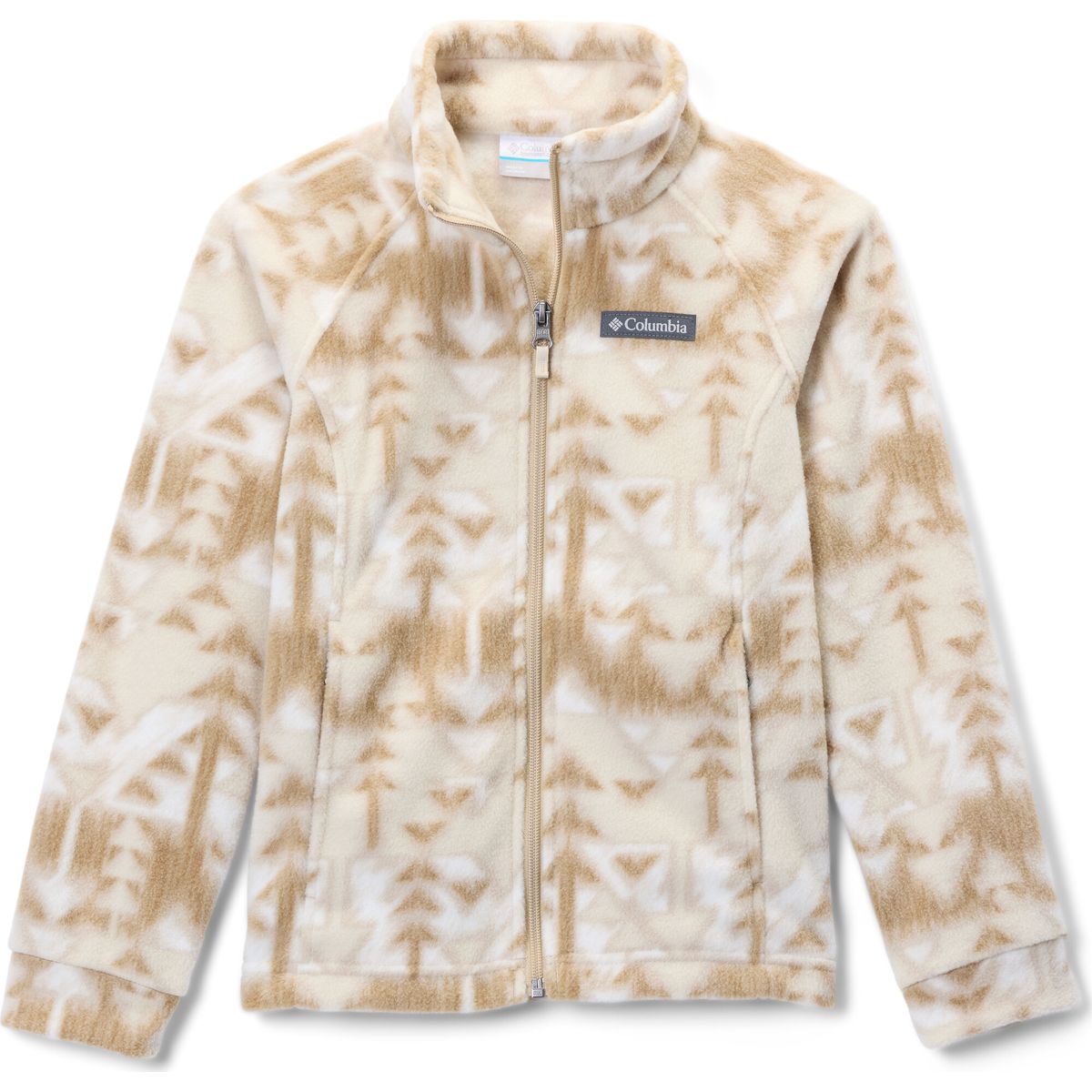 Columbia Girls' Benton Springs II Printed Fleece Jacket ancient fossil sketchup (271) L 161828-1618281-271-L