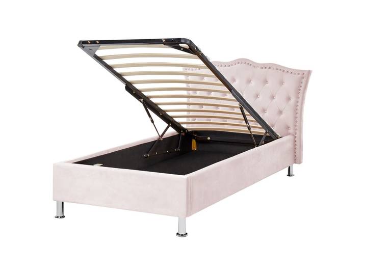 BETT 90/200cm Pastellrosa Metz