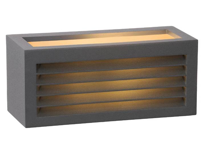 Lucide DIMO, Wandbeleuchtung für den Außenbereich, Schwarz, IP54, Fassade, Garten, Terrasse, I, Modern