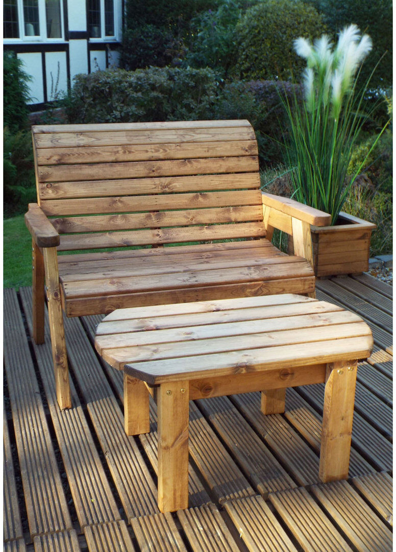 Union Rustic Farrar Solid Wood Pine Outdoor Bench Grey 120cm H X 170cm W X 98cm D