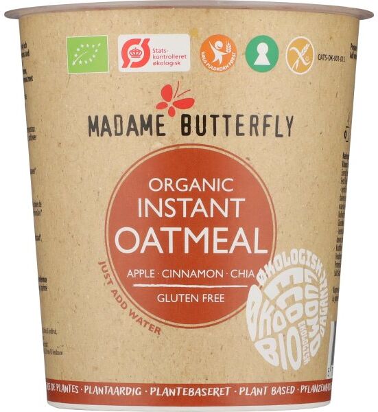 Madame Butterfly Øko Havregrød Æble/kanel, 55 G