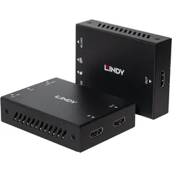Lindy 39350, Sender und Empfänger, Kabelgebunden, 100 m, Cat6, 1920 x 1080 Pixel, 60 Hz, KVM Switch, Schwarz
