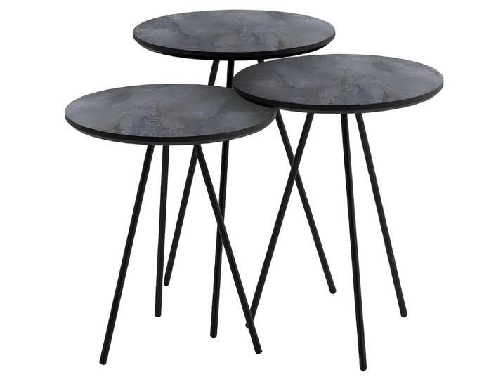 Xlmoebel Beistelltisch Moderne Serviertische aus Holz für flexibles Wohnen (3-teilig, 3x Beistelltische), Hergestellt in Europa